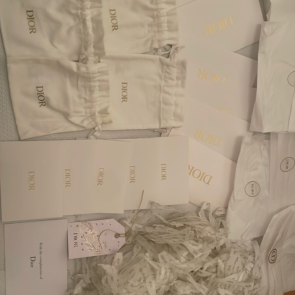Authentic Dior dust bag etc